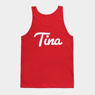 Tina Cursive Script Tank Top